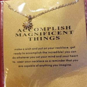 Accomplish magnificent things necklace
